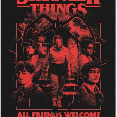 Poster Stranger Things - All Friends Welcome