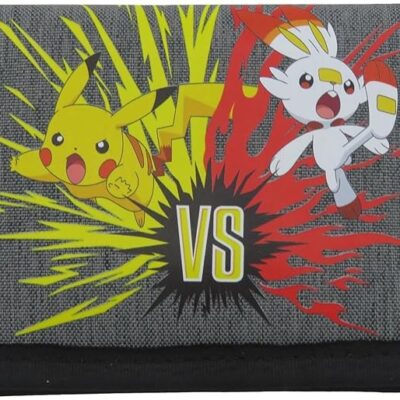 Carteira com Velcro - Pokémon: Pikachu & Scorbunny