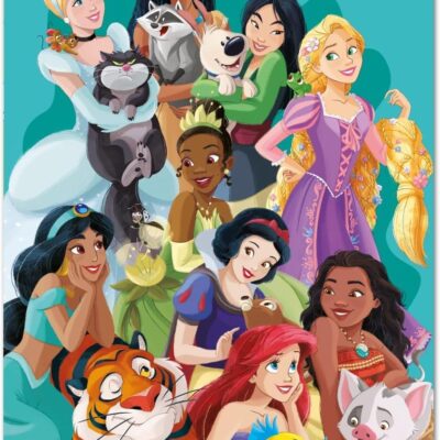 Poster Disney Princesses And Pets