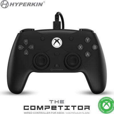 Comando Xbox Hyperkin - The Competitor (Wired Black)