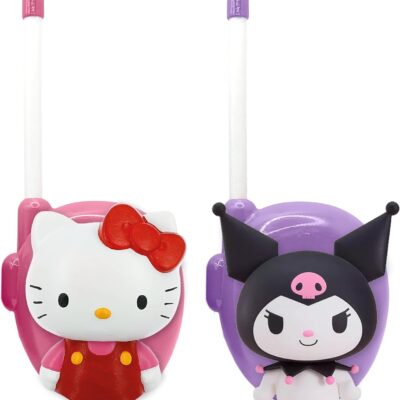 Conjunto Walkie Talkies 3D - Hello Kitty & Kuromi (até 200m)