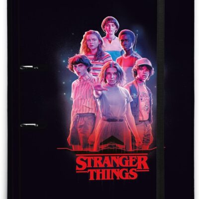 Capa de 2 Argolas A4 - Stranger Things