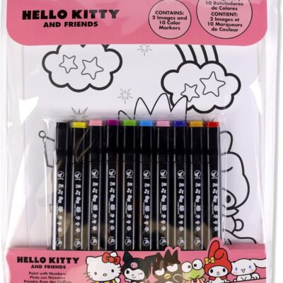 Set de Colorir - Pinta com Números: Hello Kitty