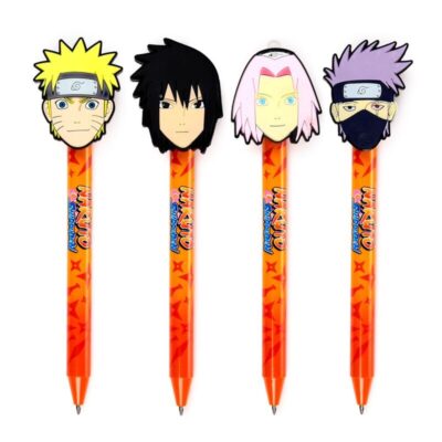 Caneta Apagável com Topo PVC - Naruto (Sortido)