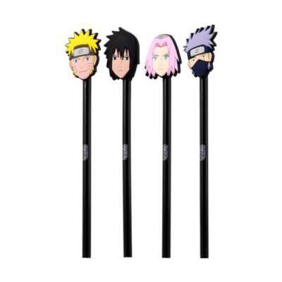 Lápis Naruto com topo PVC (Sortido)