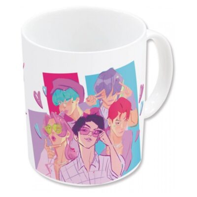 Caneca Cerâmica com Sublimação 325ml - KPOP Saja Boys