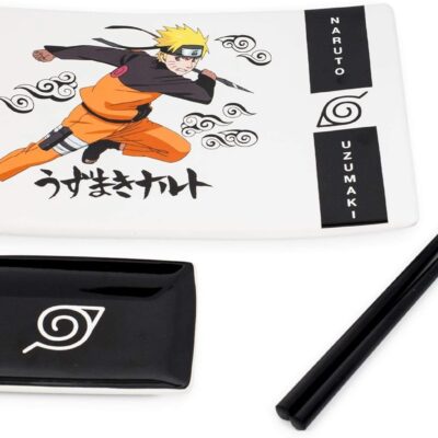 Conjunto de Sushi em Cerâmica - Naruto Uzumaki