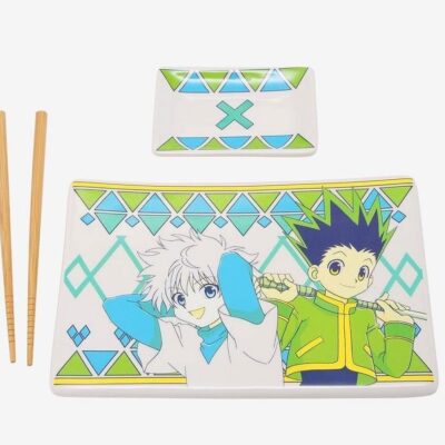 Conjunto de Sushi em Cerâmica - Hunter x Hunter: Gon & Killua