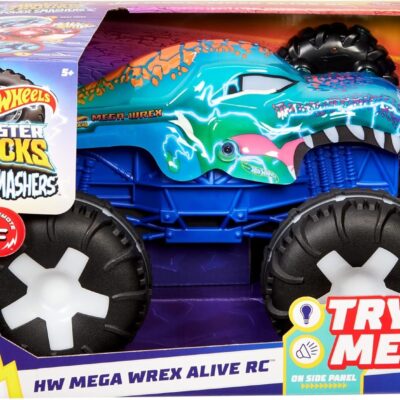 Coche radio control Mega Wrex Monster Trucks Hot Wheels