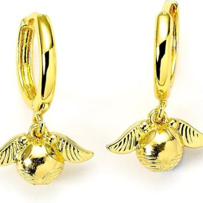 Brincos Huggy - Harry Potter: Golden Snitch Dourado