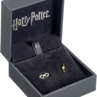 Brincos Stud em Prata - Harry Potter: Lightning Bolt & Glasses