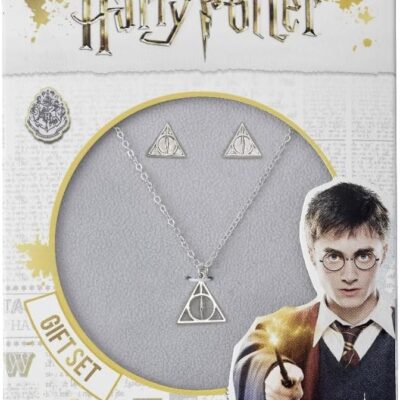 Conjunto Presente Colar e Brincos - Harry Potter: Deathly Hallows