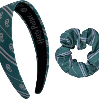 Bandelete para Cabelo Cinereplicas - Harry Potter: Slytherin Scrunchy