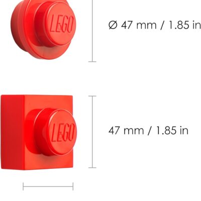 LEGO Conjunto de Ímanes - Vermelho