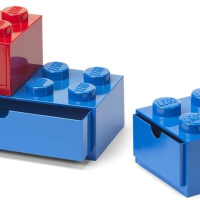 LEGO Gavetas de Secretária - Azul & Vermelho