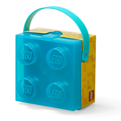 LEGO Caixa com Pega - Azul Claro Translúcido