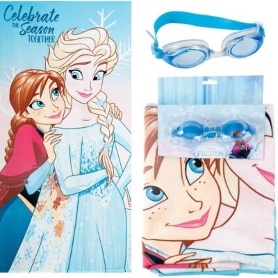Toalha + Óculos de Natação - Frozen