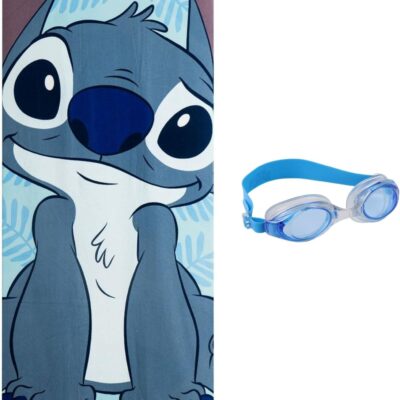 Toalha + Óculos de Natação - Stitch