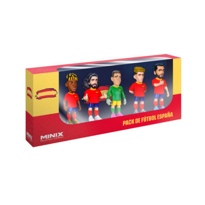 Figura Minix Football Stars World Cup 7cm: 5 Pack - Espanha