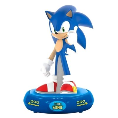 Candeeiro com Figura 3D: Sonic The Hedgehog