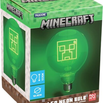 Lâmpada Neon Minecraft Creeper
