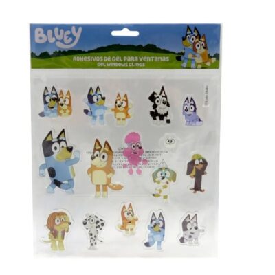 Autocolantes Gel Bluey para Janela