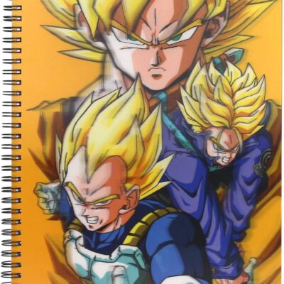 Caderno Dragon Ball - Saiyans (Efeito 3D, 30 x 21 cm) (SD Toys)