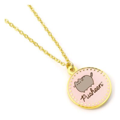 Colar Pusheen the Cat - Nome Rosa