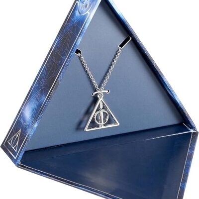 Caixa Presente Harry Potter - Colar Giratório Deathly Hallows