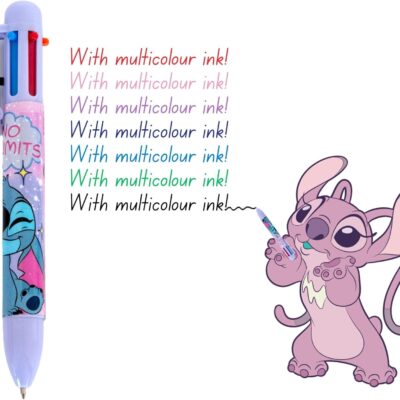 Caneta 6 Cores: Stitch