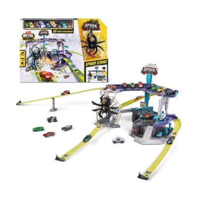 Metal Machines Spider Strike Set (10 Carros + 1 Aranha)