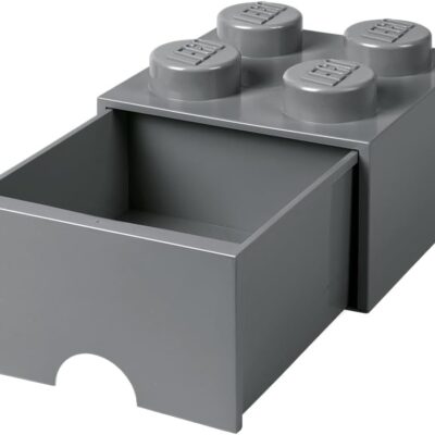 LEGO Brick Drawer 4 - Dark Stone Grey