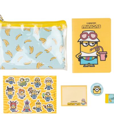 Conjunto Básico de Papelaria: Minions