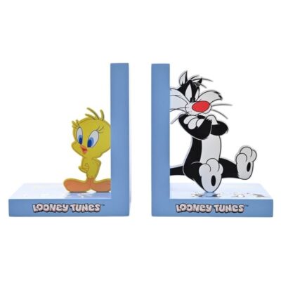 Suportes para Livros Looney Tunes: Tweety & Sylvester (Madeira) - Widdop