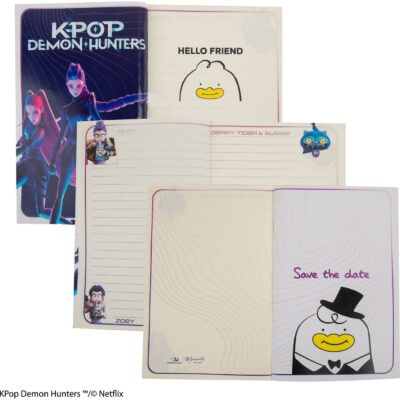 Caderno de Capa Flexível KPop Demon Hunters: Huntr/X - Cinereplicas