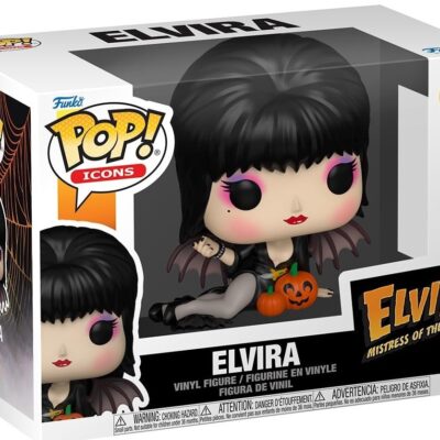 Figura Funko POP! Icons: Elvira Série 5 - Elvira with Pumpkins