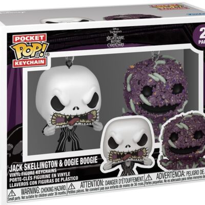 Porta-Chaves Funko Pocket POP! The Nightmare Before Christmas (Pack 2): Jack & Oogie Boogie