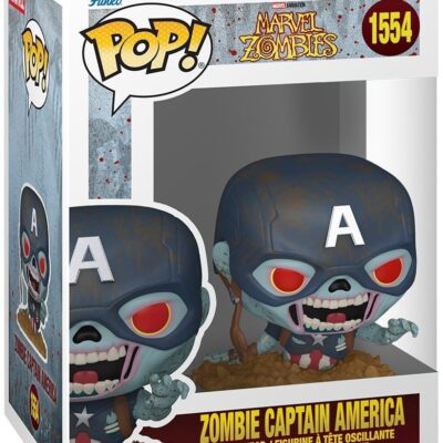 Figura Funko POP! Marvel: Marvel Zombies Série 4 - Zombie Captain America