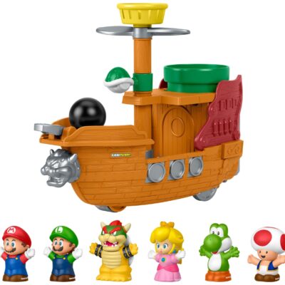 Navio Voador do Bowser My Mario - Mattel