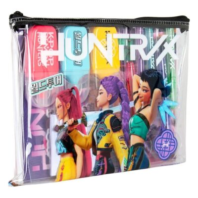 Estojo com Conjunto de Papelaria K-Pop Demon Hunters