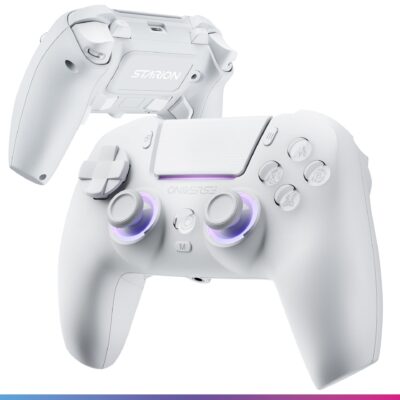 Comando Sem Fios Starion Marble White para PS5 - Oniverse