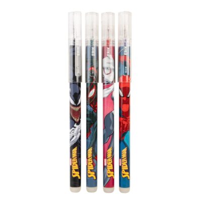 Conjunto de 4 Esferográficas Apagáveis Marvel Spider-Man - Erik