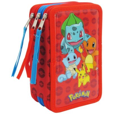 Estojo Triplo Pokémon (39 Peças) - CYP Brands