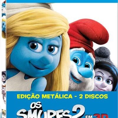 Filme Blu-Ray - Os Smurfs 2 (Blu-Ray 3D + 2D) - Steelbook Edition