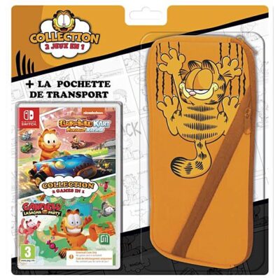 Garfield Bundle - Garfield Kart: Furious Racing + Lasagna Party + Bolsa Nintendo Switch (Código na Caixa)