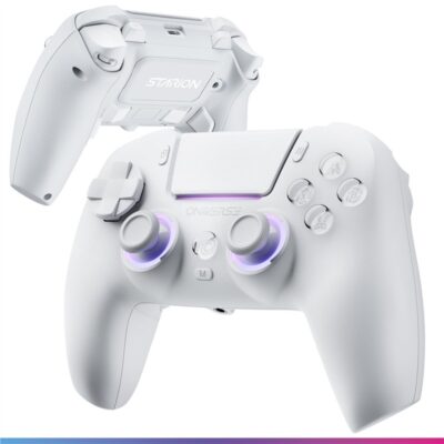 Comando Sem Fios Starion Marble White para PS5 - Oniverse