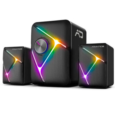 ADVANCE COLUNAS SOUNDPHONIC 11W RMS 2.1 RGB SPEAKER SET