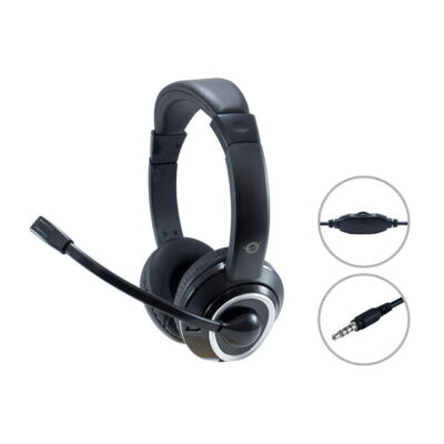 CONCEPTRONIC HEADSET POLONA JACK 3.5" BLACK
