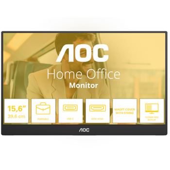 AOC MONITOR PORTATIL IPS 16" (15.6") FHD HDMI USB-C COLUNAS 16T20E2