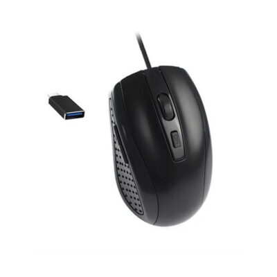 LIFETECH RATO BOW USB CTYPE-C OPTICAL BLACK WIRED 2400DPI